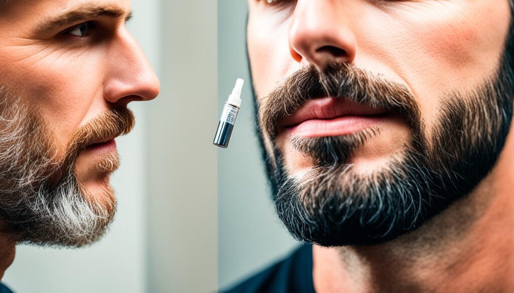 implante de barba y suplementos para el crecimiento de la barba