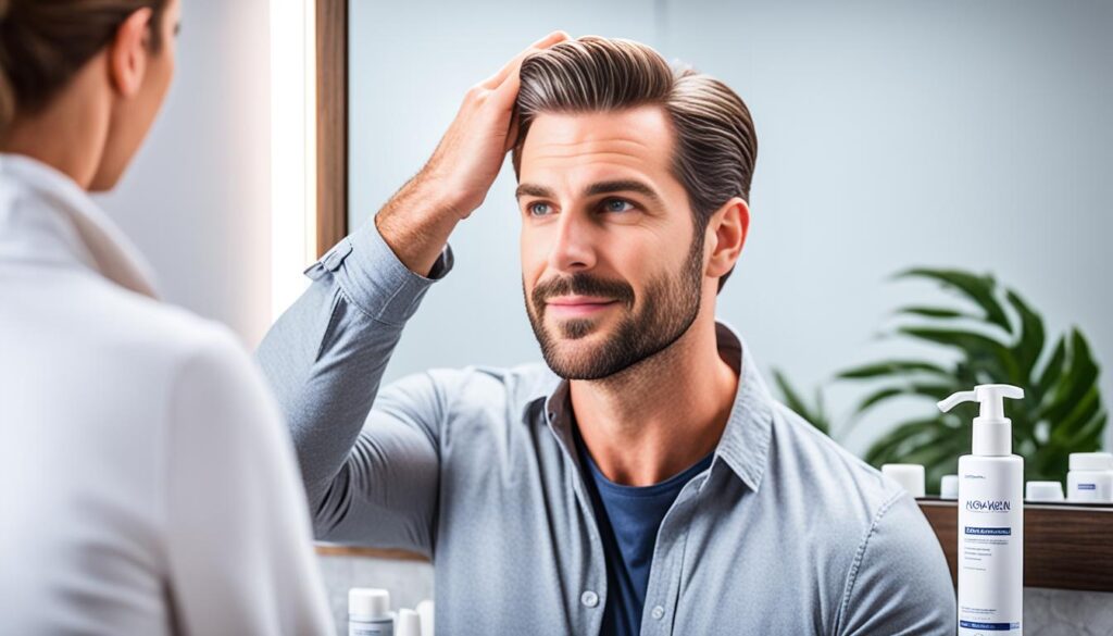 uso de minoxidil en espuma